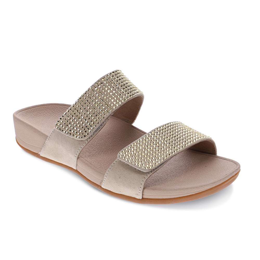 Avoca Slide Sandal - Champagne