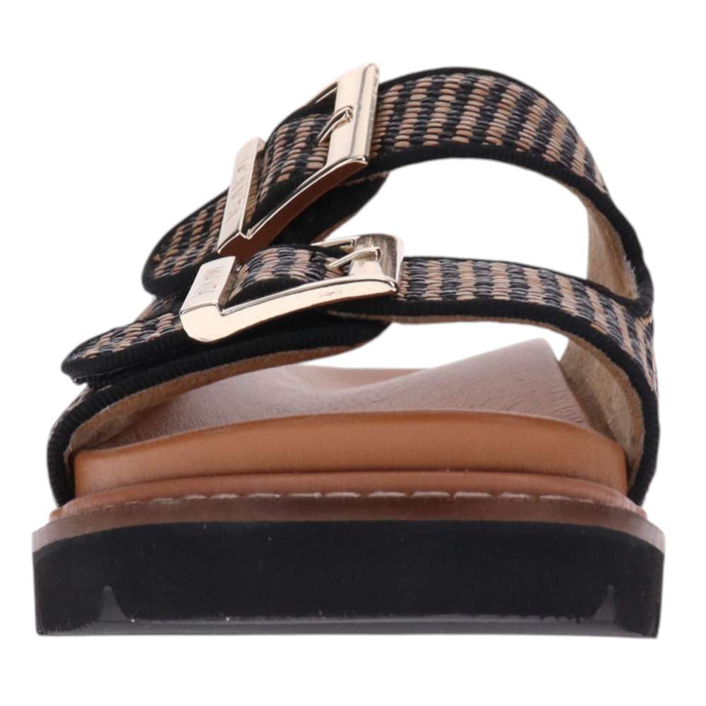 Daisy Slide - Black Raffia