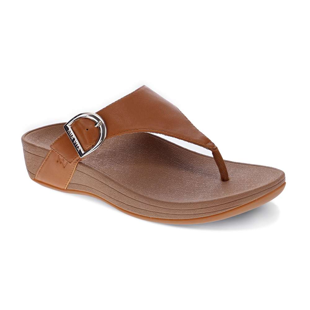 Faith Toe Post Sandal - Tan