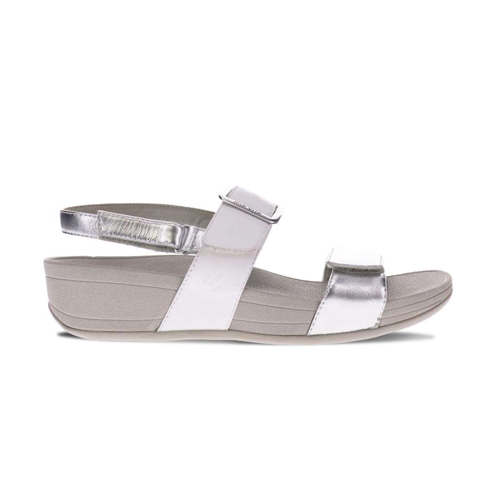 Florini Platform Sandal - White/Silver
