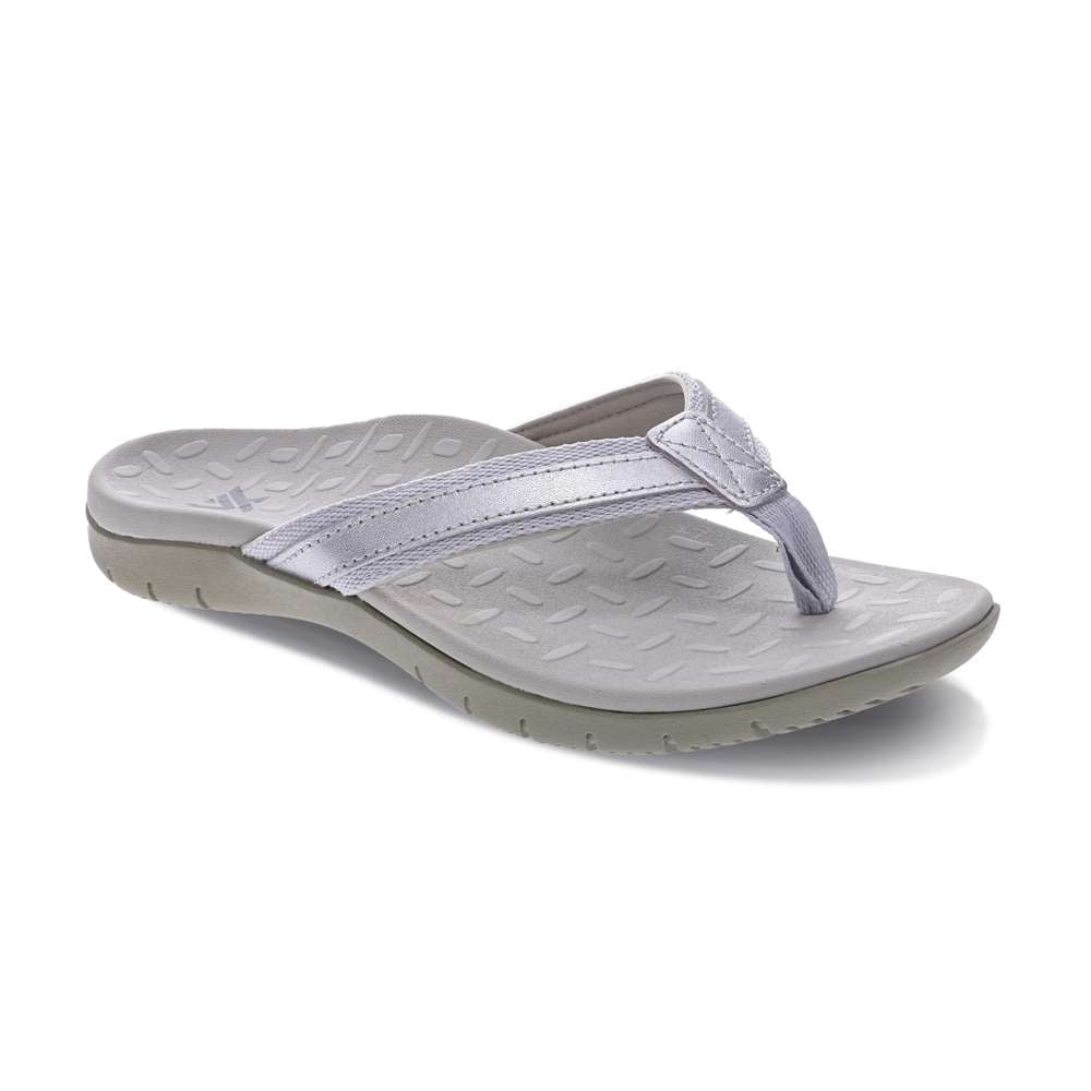Focus Women's Toe Post Sandal - Silver
