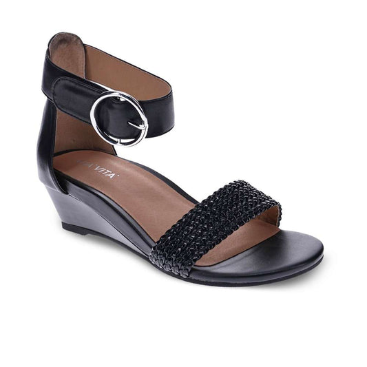 Nasia Wedge Sandal - Black