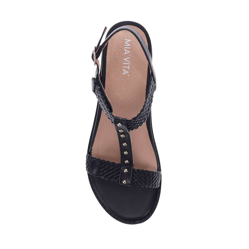 Olympia Adjustable Sandal - Black