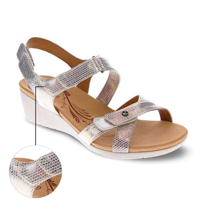 Casablanca Wedge - Metallic Interest
