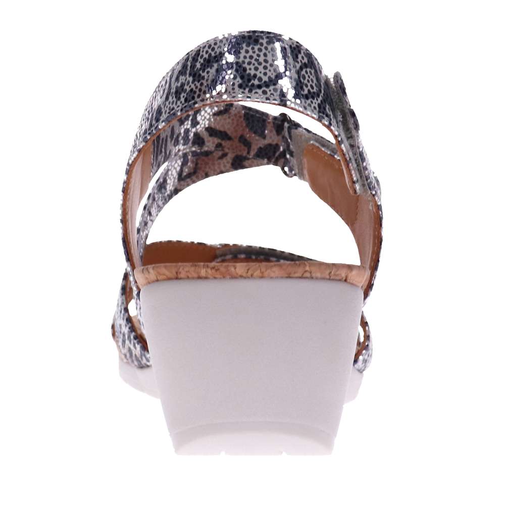 Casablanca Wedge - Silver Safari