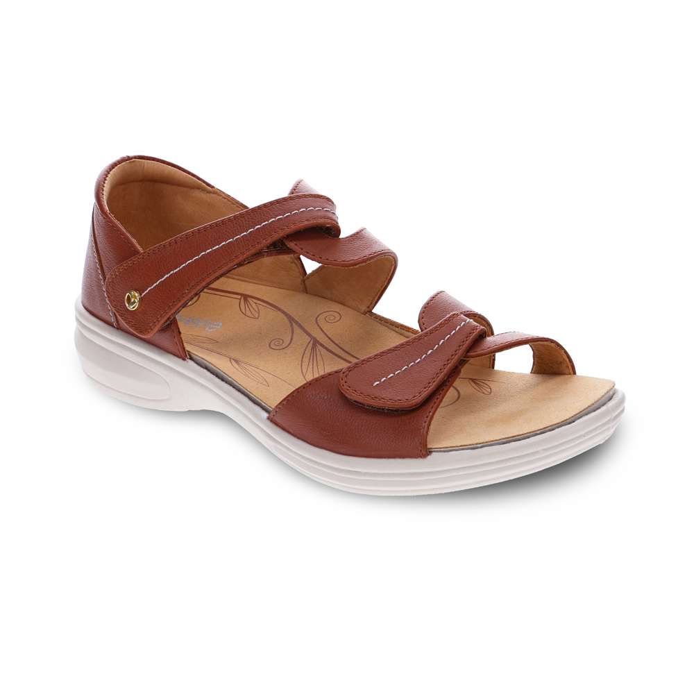 Geneva Sandal - Cognac