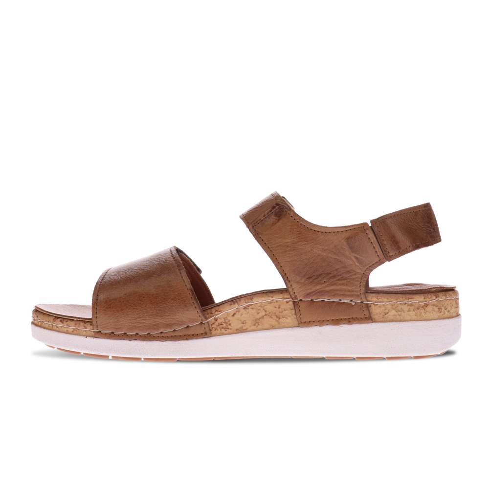 Georgia Back Strap Sandal - Caramel