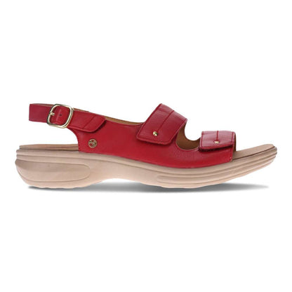 Manilla Slingback Sandal - Ruby Red