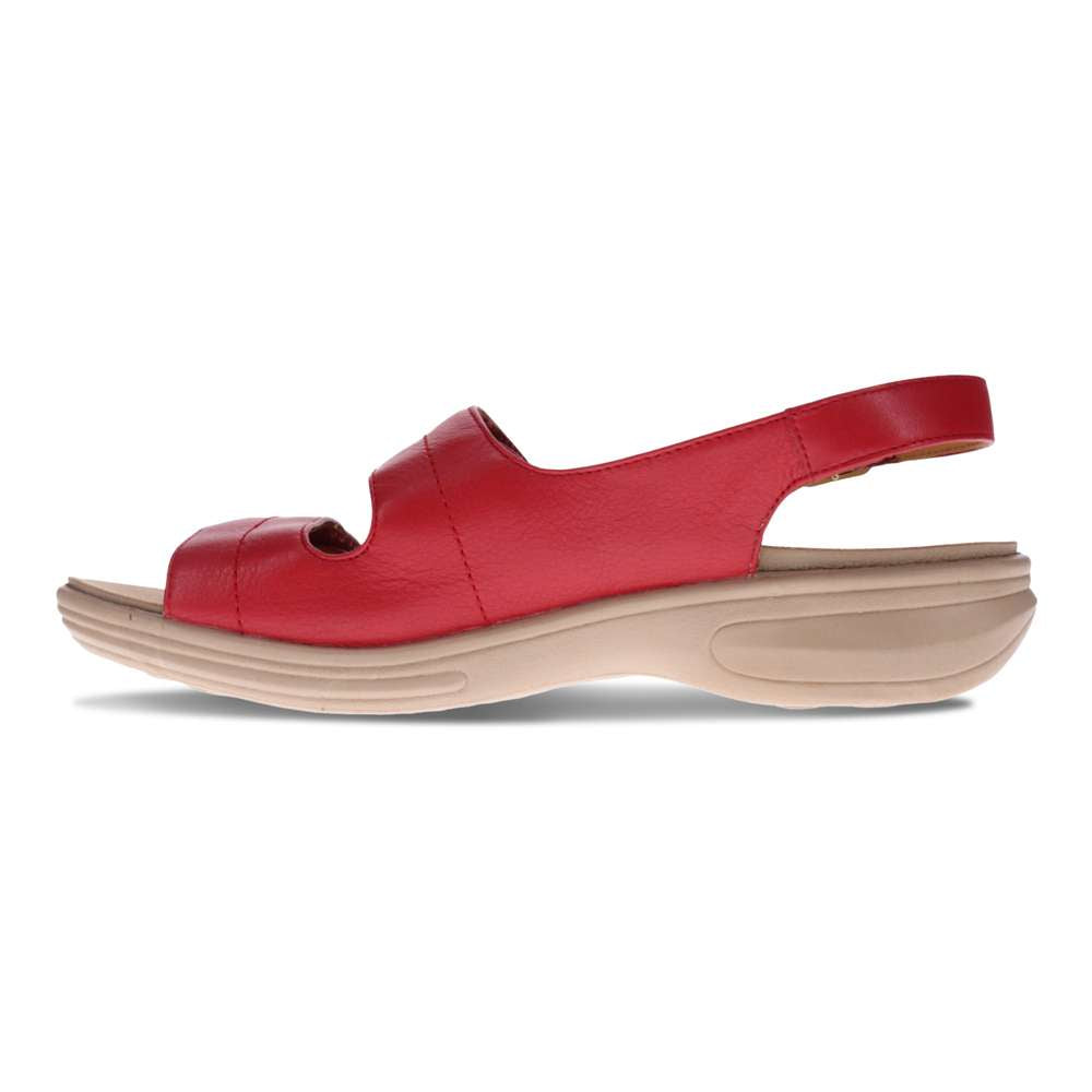 Manilla Slingback Sandal - Ruby Red