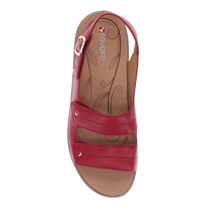 Manilla Slingback Sandal - Ruby Red