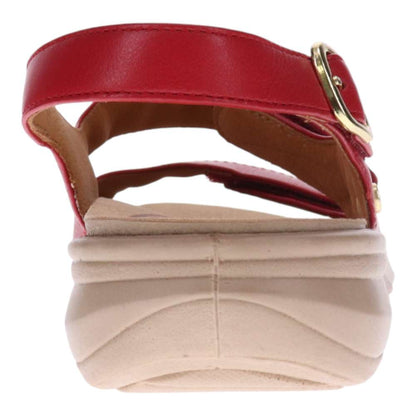 Manilla Slingback Sandal - Ruby Red