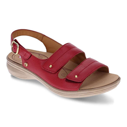 Manilla Slingback Sandal - Ruby Red