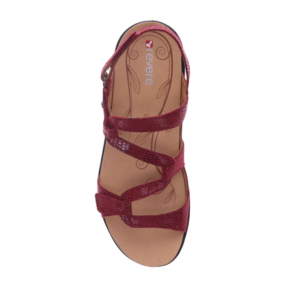 Miami Adjustable Sandal - Cherry Lizard