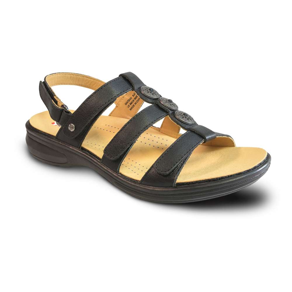 Santiago Back Strap Sandal - Black
