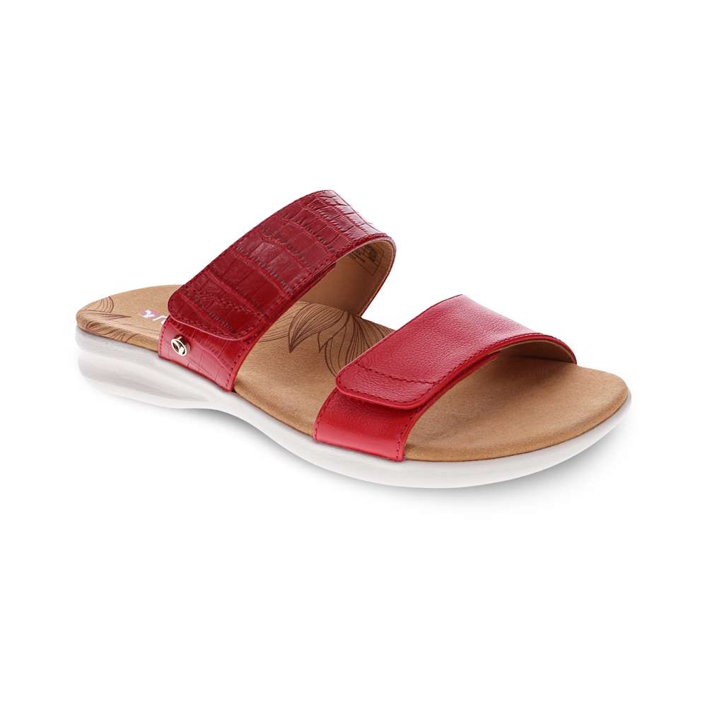 Seaside Slide Sandal - Red French/Croc
