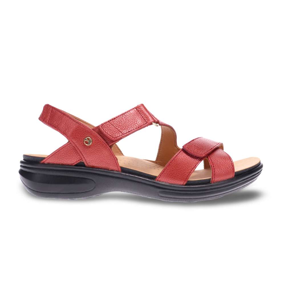 Zanzibar Adjustable Sandal - Ruby Metallic
