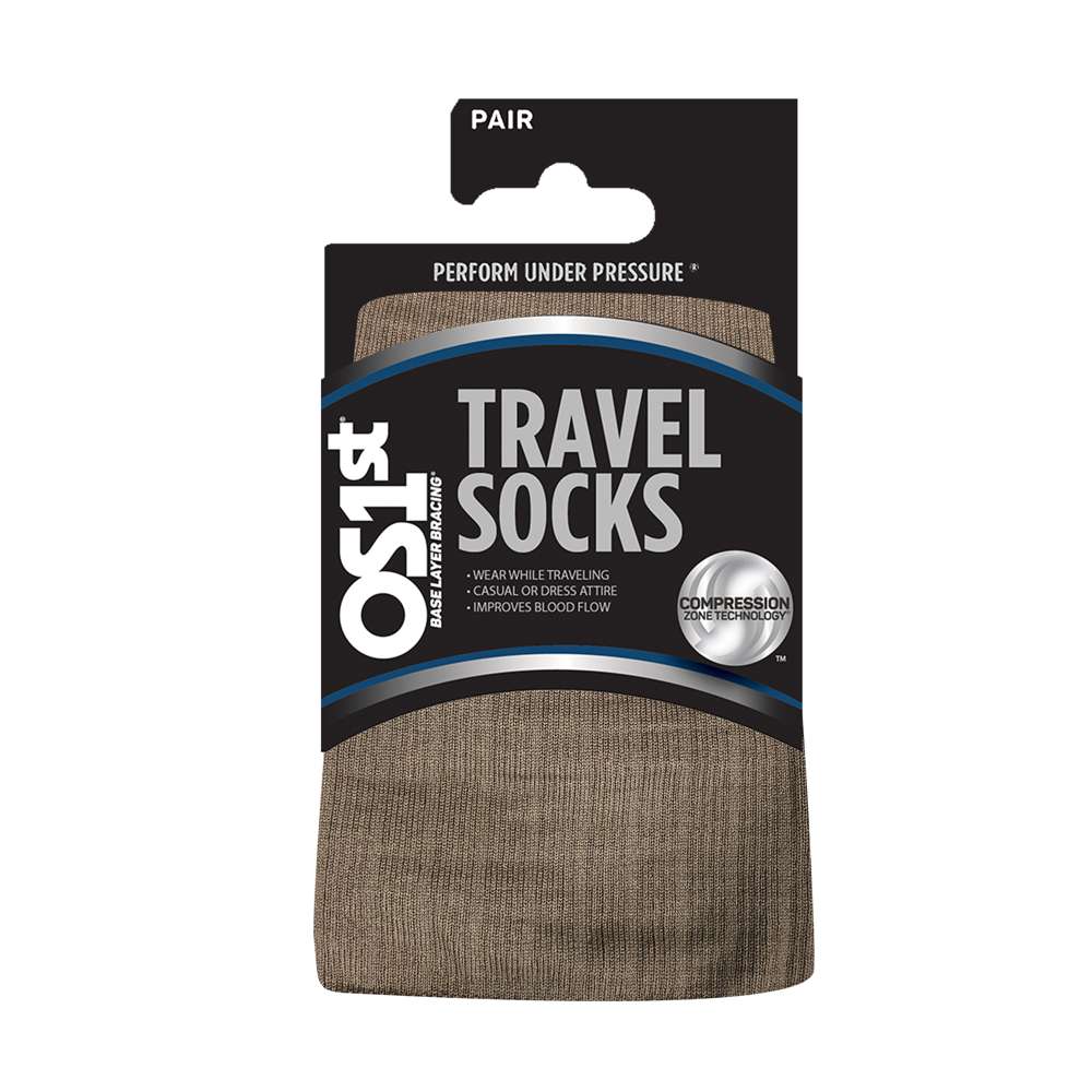 Travel Wellness Compression Socks - Natural