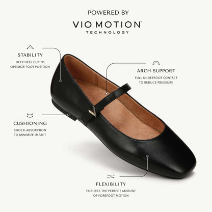 Alameda Mary Jane Flat - Black