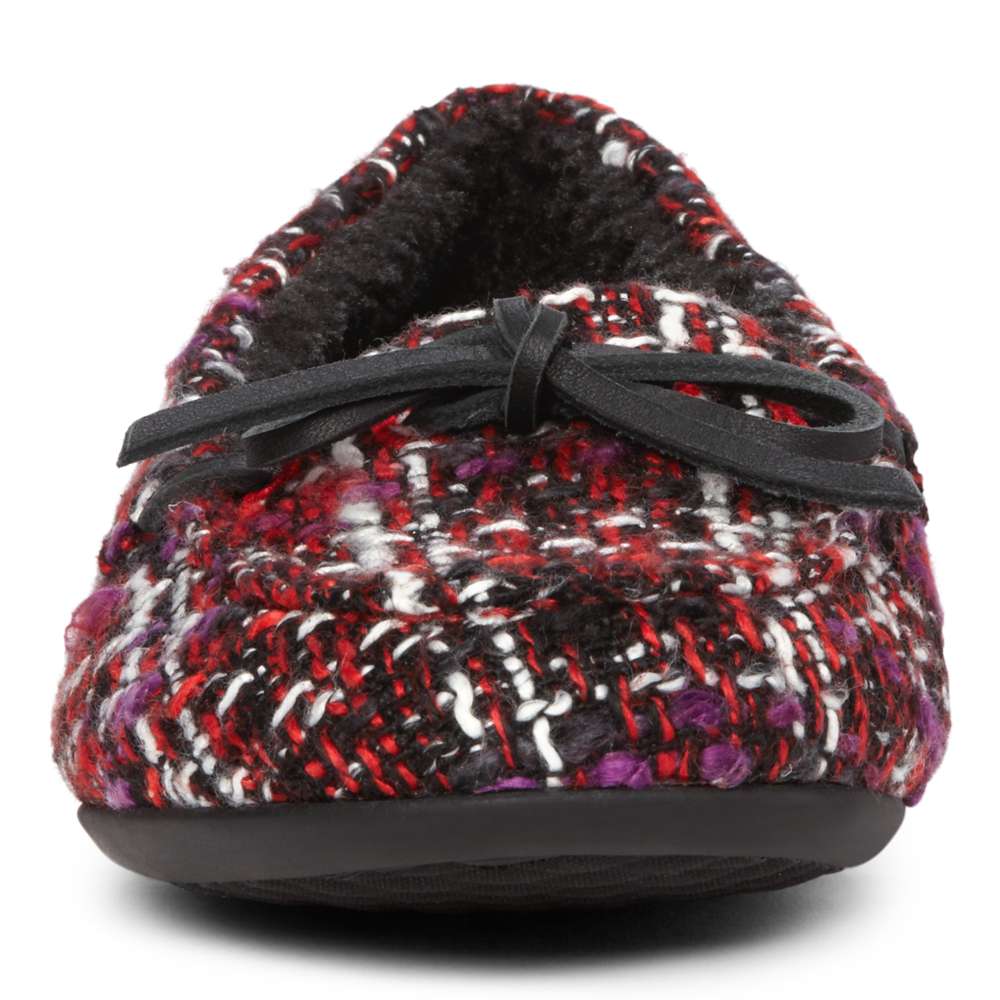Ida Slipper - Black/Red