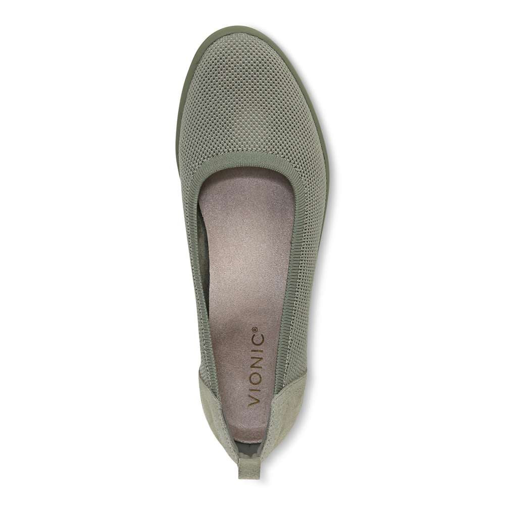 Jacey Knit Wedge - Army Green