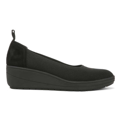 Jacey Knit Wedge - Black