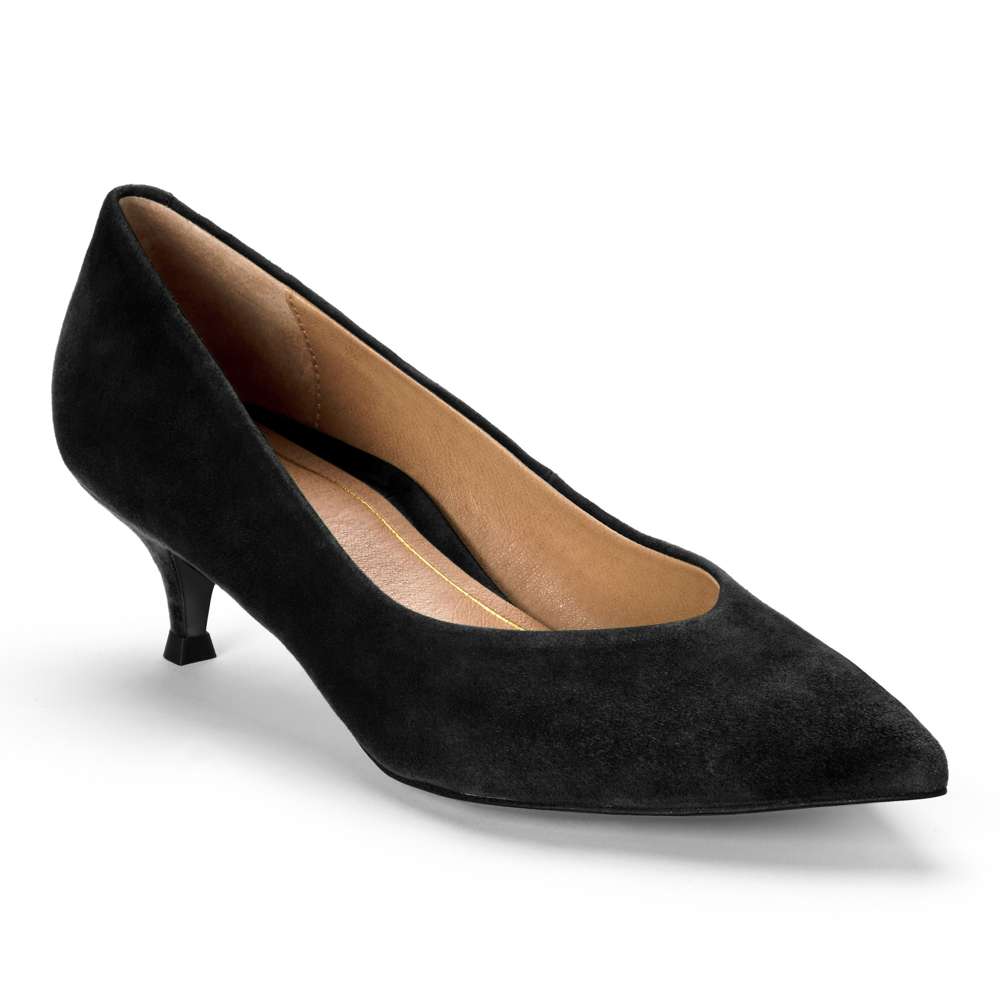 Josie Kitten Heel - Black Black