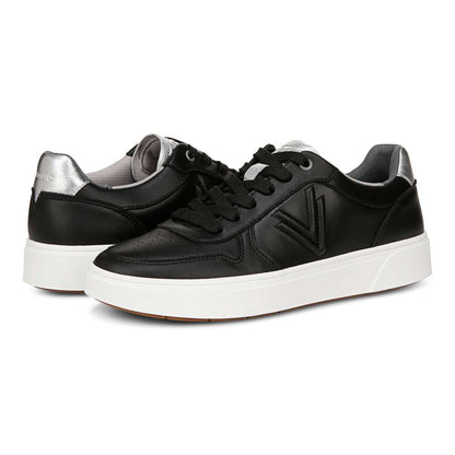 Kimmie Court Sneaker - Black Silver