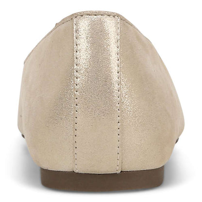 Klara Flat - Gold Leather