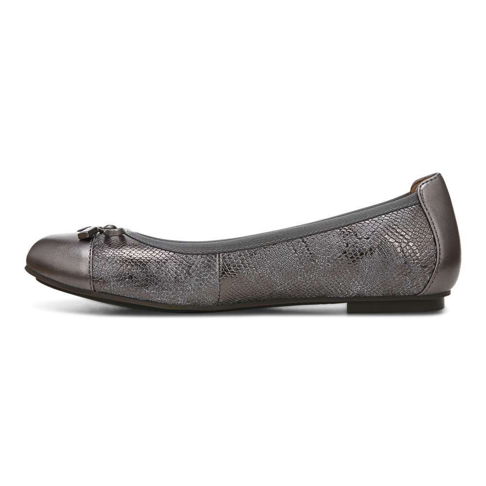 Minna Ballet Flat - Pewter Snake