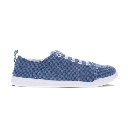 Pismo Casual Sneaker - Blue Checkered Denim