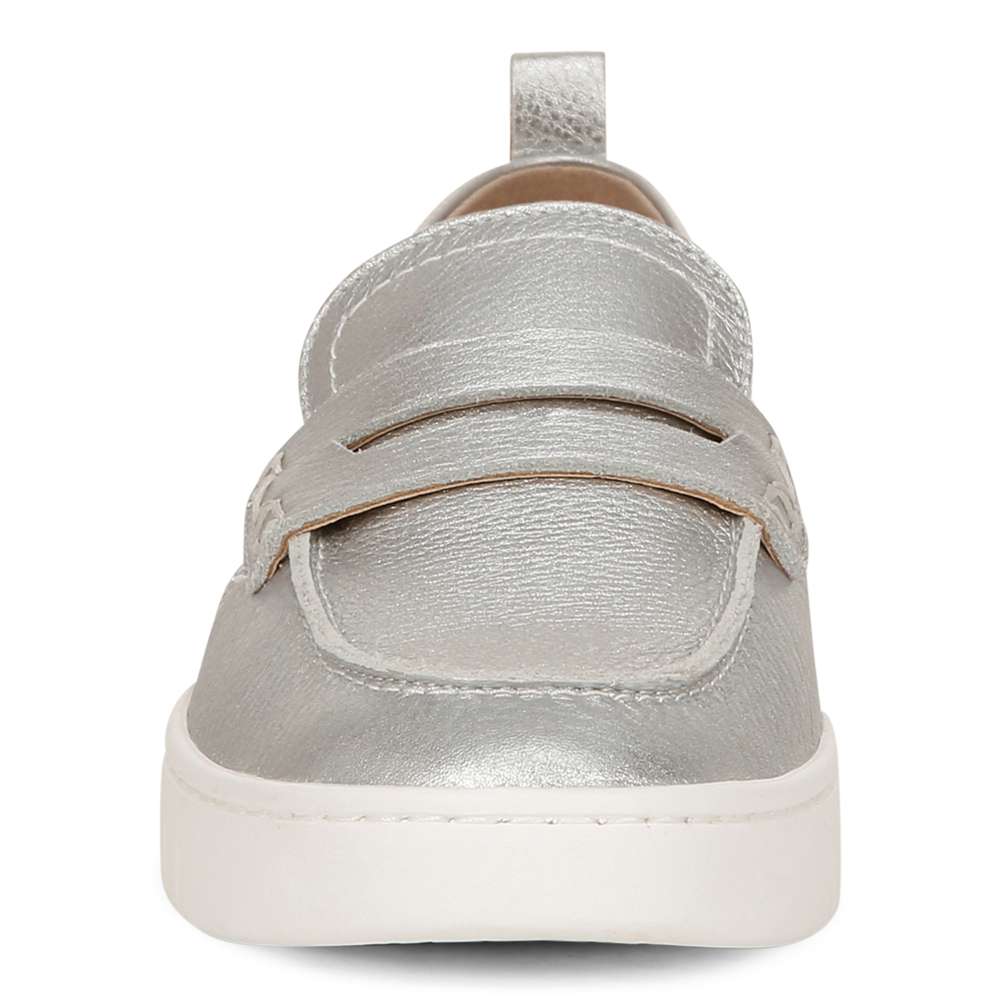 Uptown Loafer - Silver Leather