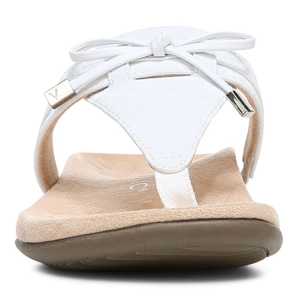 Amaya Toe Post Sandal - White
