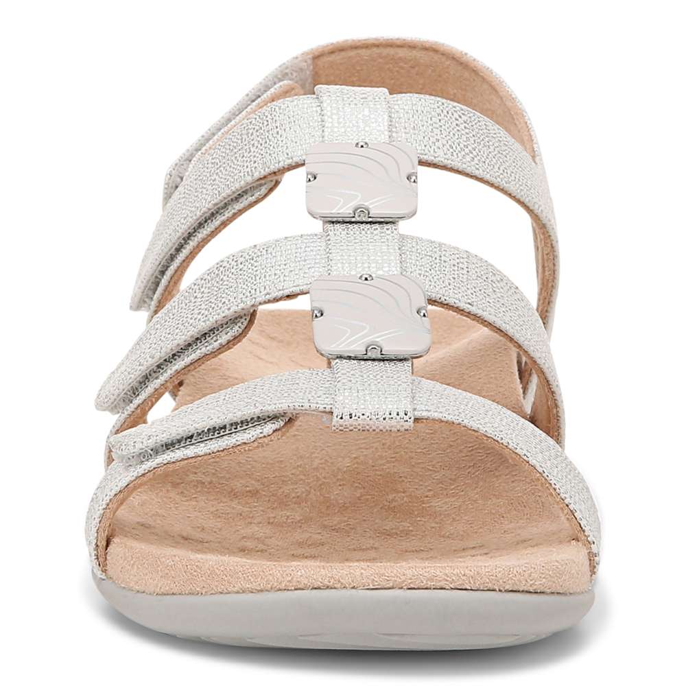 Amber Adjustable Sandal - Silver Metallic