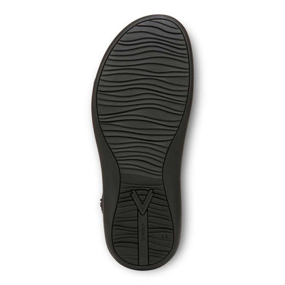 Awaken Recovery Sandal - Black Leather