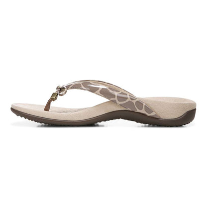 Bella Toe Post Sandal - Giraffe Brownie