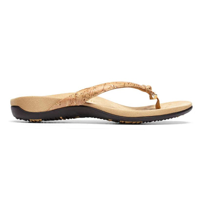 Bella Toe Post Sandal - Gold Cork