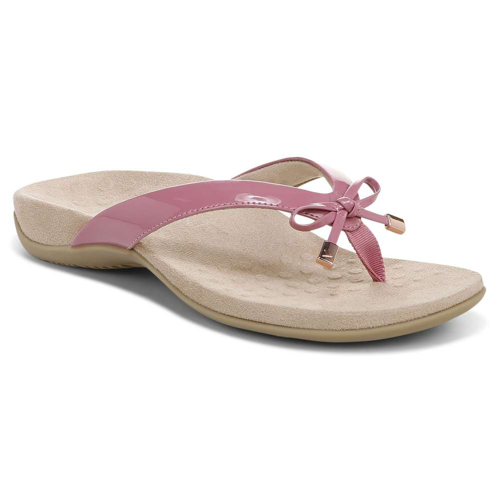 Bella Toe Post Sandal - Rhubarb