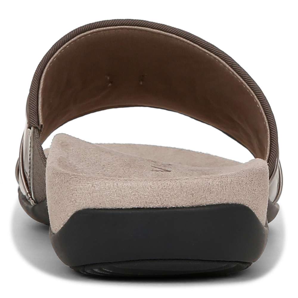Bella Slide Sandal - Pewter