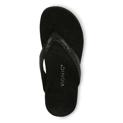 Dillon Shine Toe Post Sandal - Black