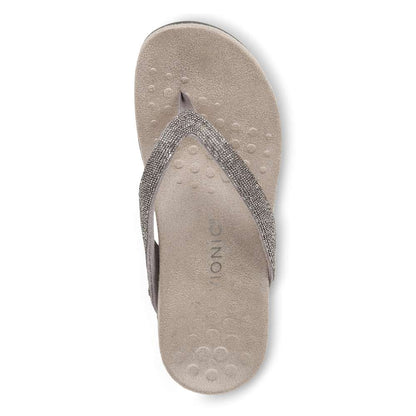 Dillon Shine Toe Post Sandal - Stormy