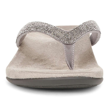 Dillon Shine Toe Post Sandal - Stormy