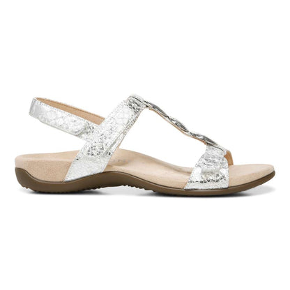 Farra Adjustable Sandal - White Snake