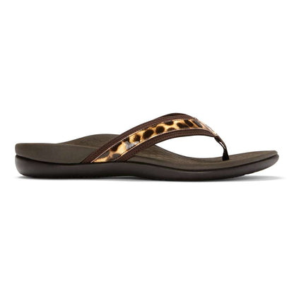 Islander Toe Post Sandal - Brown Leopard