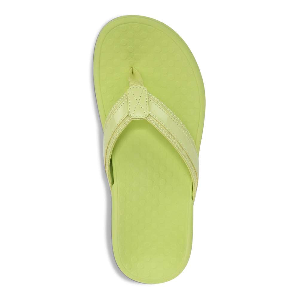 Islander Toe Post Sandal - Matcha Patent