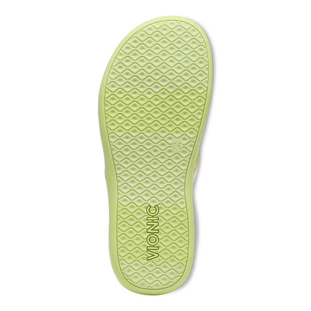 Islander Toe Post Sandal - Matcha Patent