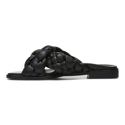 Kalina Slide Sandal - Black Nappa