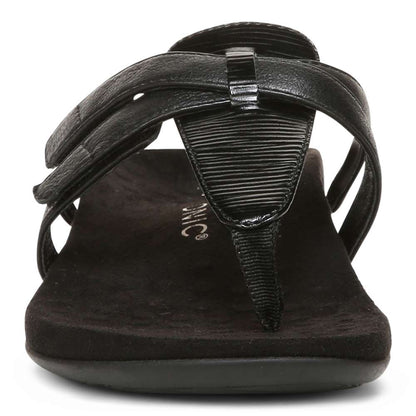 Karley Toe Post Sandal - Black Wavy