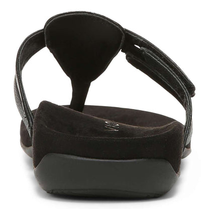 Karley Toe Post Sandal - Black Wavy