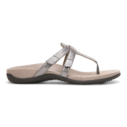 Karley Toe Post Sandal - Silver