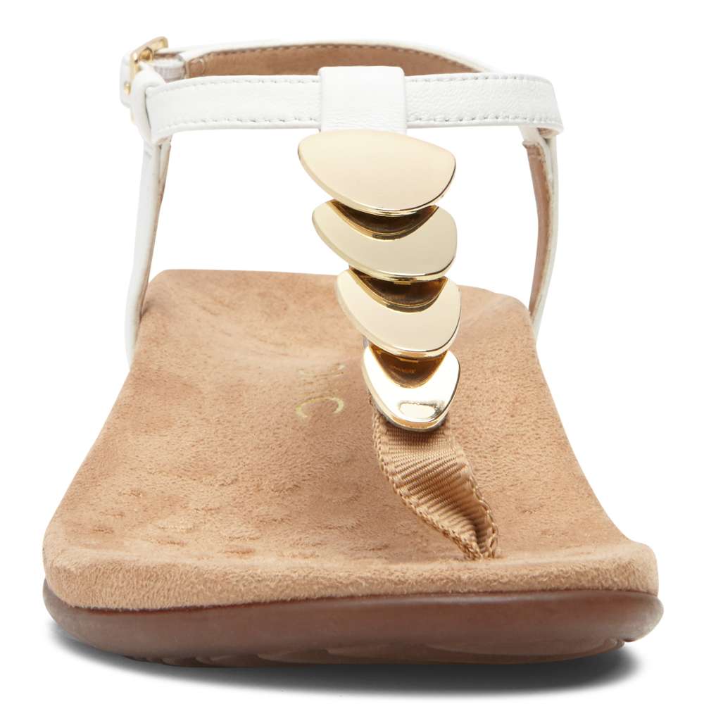 Miami T-Strap Sandal - White